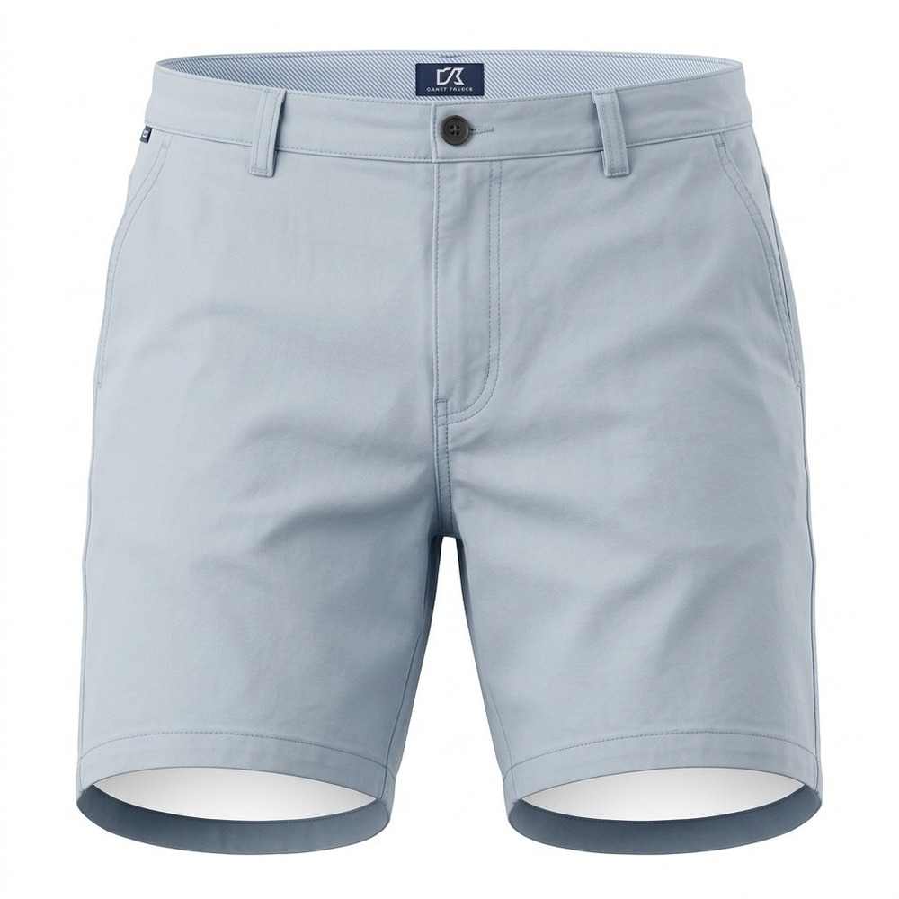 Cutter & Buck Chino Shorts Mens 36 Cotton Casual Light Blue Solid Regular Modern